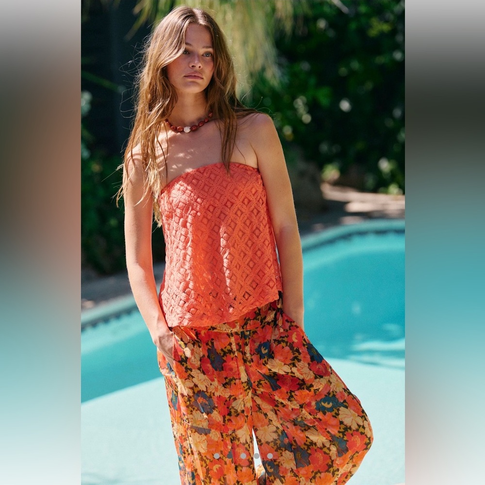 Free People Misty Printed Bubble Pant Size S NWT - Picture 5 of 5